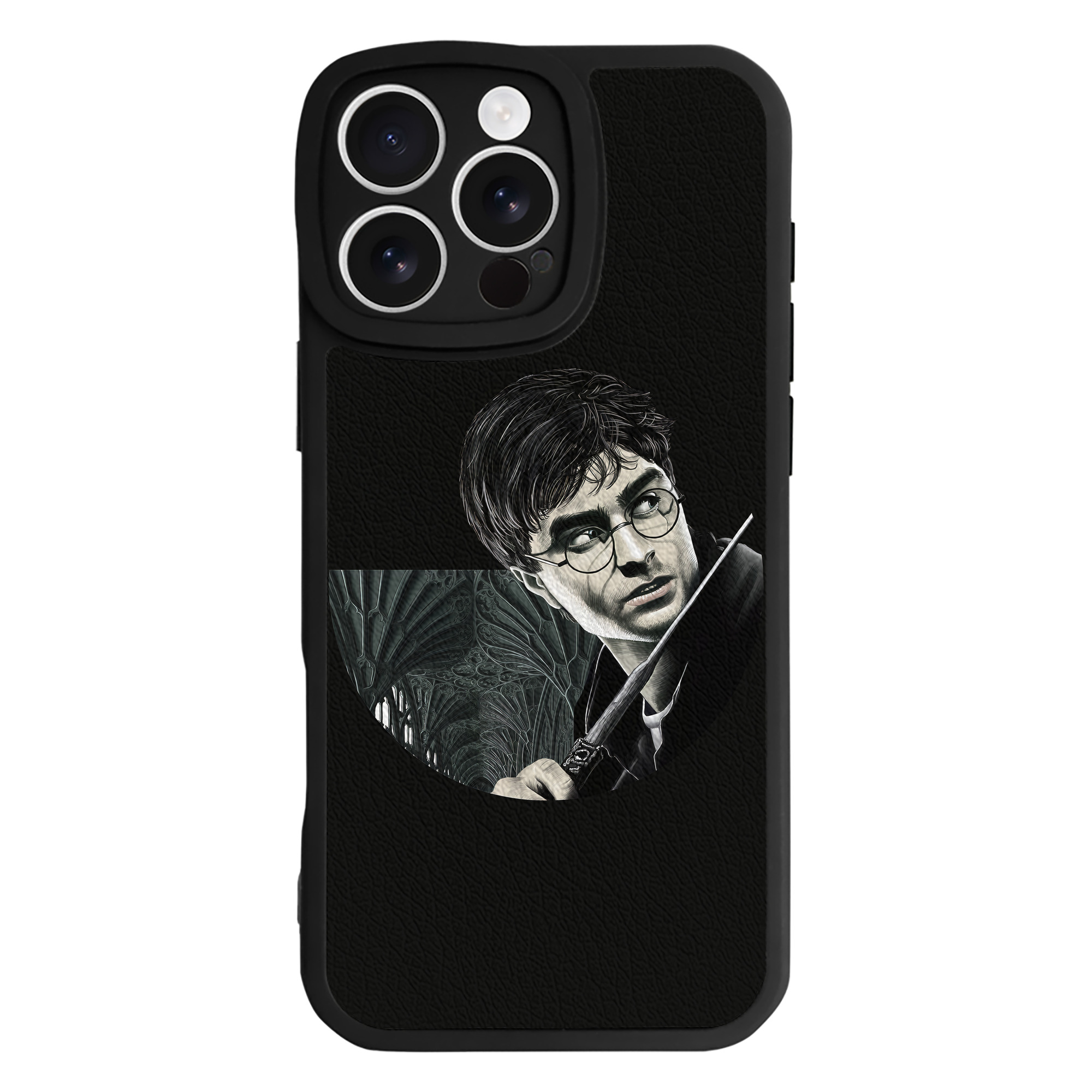 （画像用） Harry Potter ハリー・ポッターシリーズ 【iPhone 16シリーズ対応】シリコンスマホケース（レザー調） 材質：シリコン